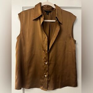 Banana Republic Bronze Sleeveless Blouse
